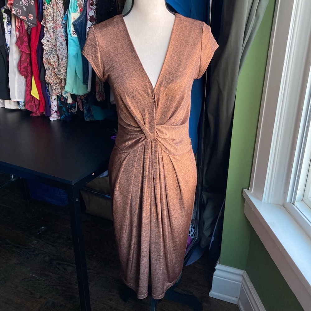 Women's THURLEY Dress Size S Brown Bronze